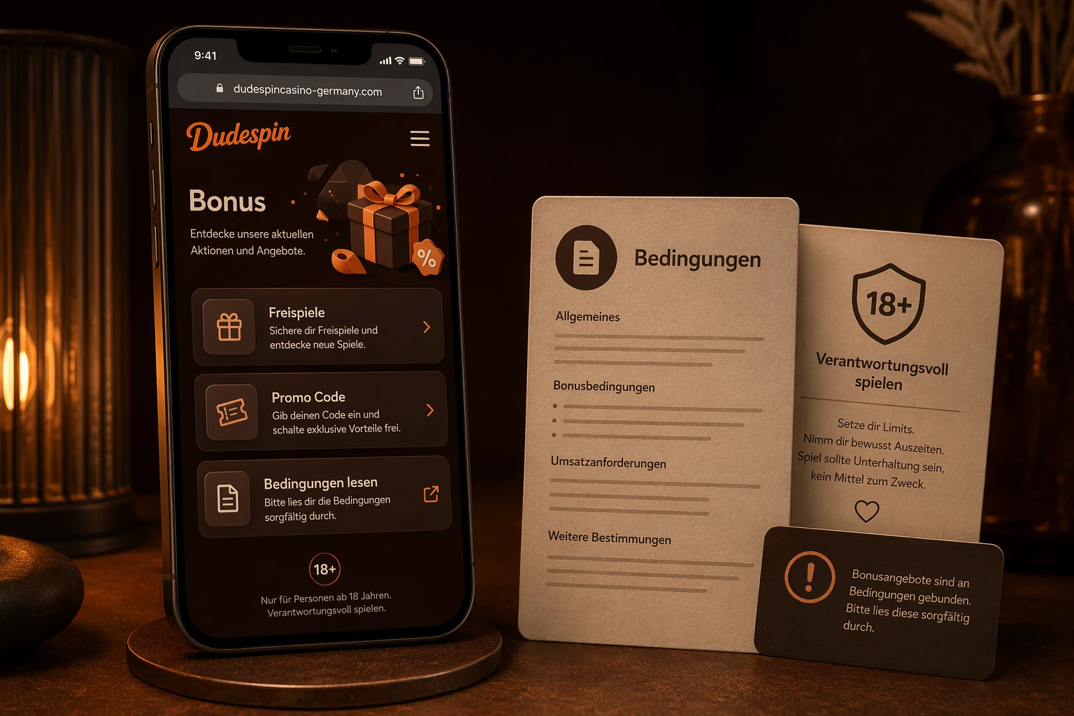 Bonusangebote in der Dudespin Casino App