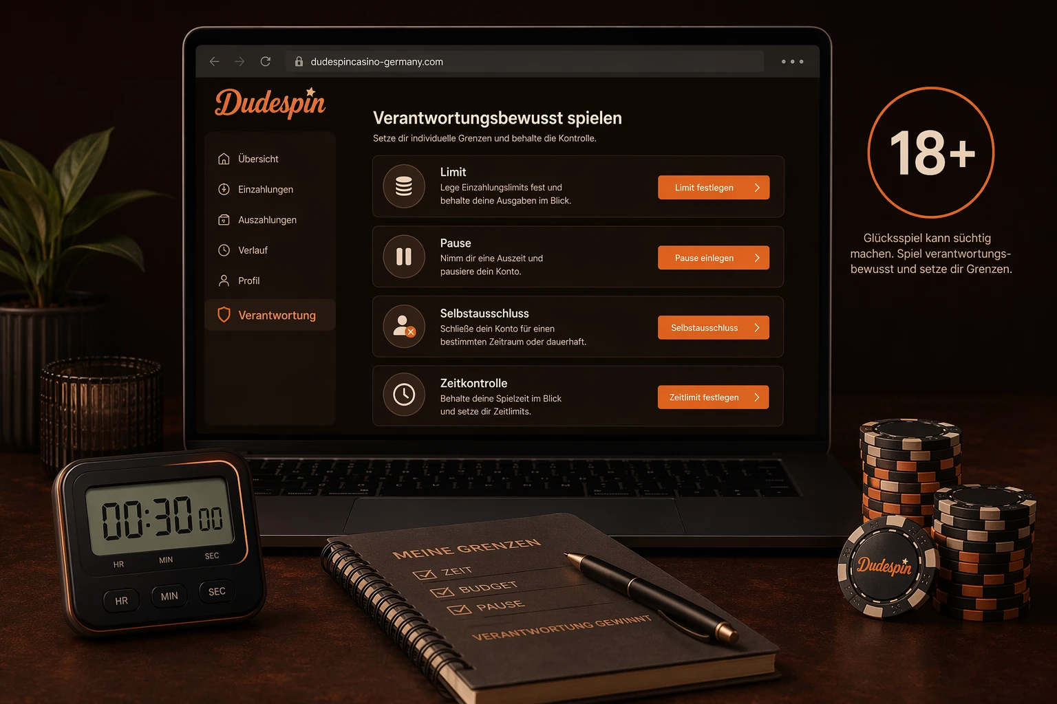 Verantwortungsvolles Spielen nach dem Sign-up
